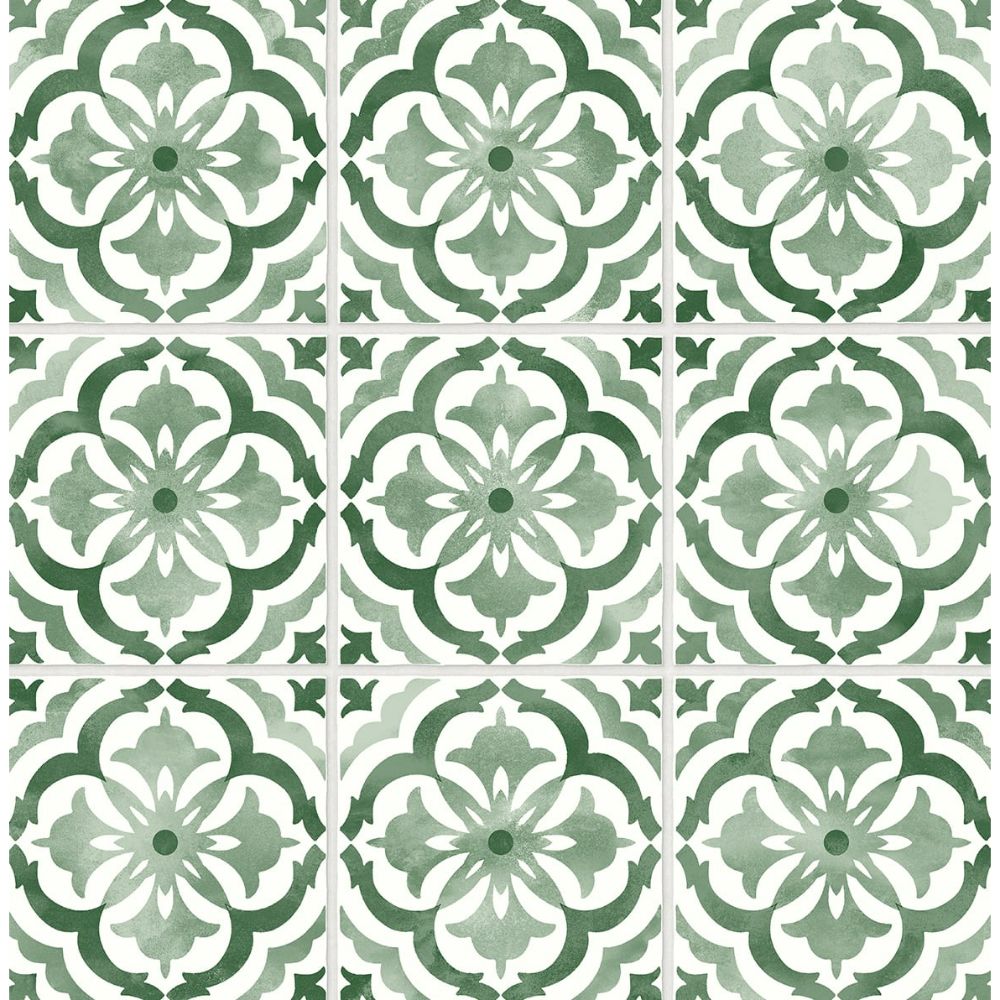Daisy Bennet DB20504 Sorento Tile Wallpaper in Jungle Green